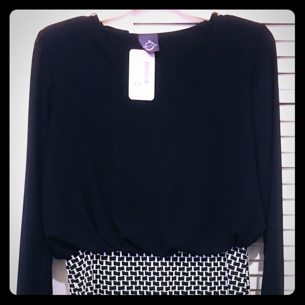 Nectar black and white Dress